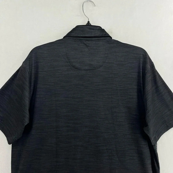 Ben Hogan Polo Shirt Mens Sz M Gray Striped Performance Golf Short Sleevess - Picture 8 of 14